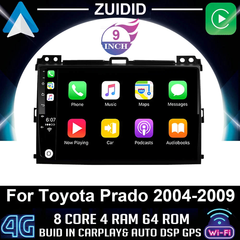 Автомобильный радиоприемник для Toyota Land Cruiser Prado 120 Lexus GX470 мультимедийные
