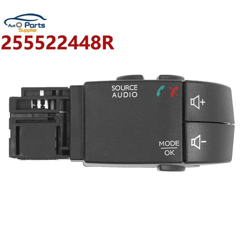 

Новый многофункциональный переключатель круиза 255522448R для Renault, переключатель рулевого колеса, кнопка переключения громкости