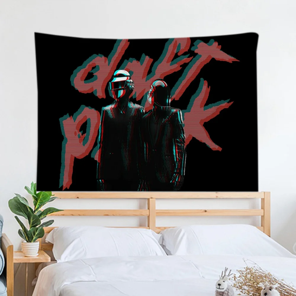 Тематический Гобелен Daft Punk В Стиле Панк Декоративный Настенный Из Полиэстера Для