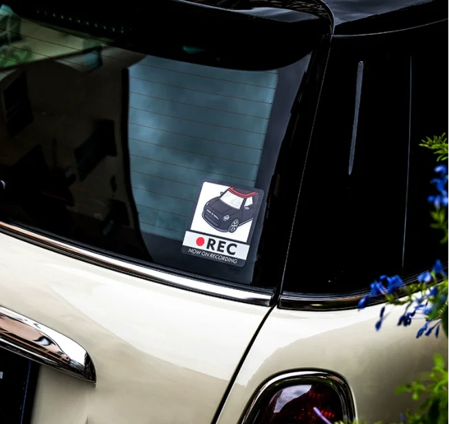 Авто-стикер REC NOW on Виниловая лента для мотоцикла фототехники грузовика авто
