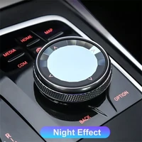 automobile accessories crystal style car multimedia knob cover control knob decoration sticker