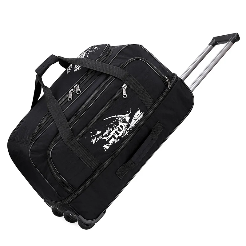 New in Oxford Cloth Travel Men's and Women's General Boarding Business Bag Out Waterproof Folding Luggage Pull Rod |