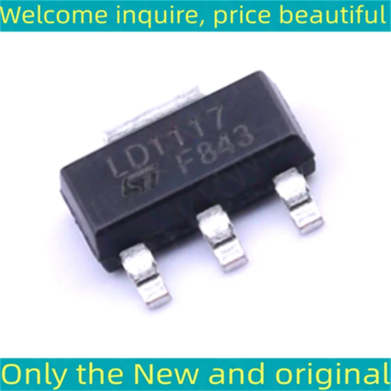 

100PCS New Original Chip SOT-223 LD1117STR LD1117ST LD1117S LD1117 1117