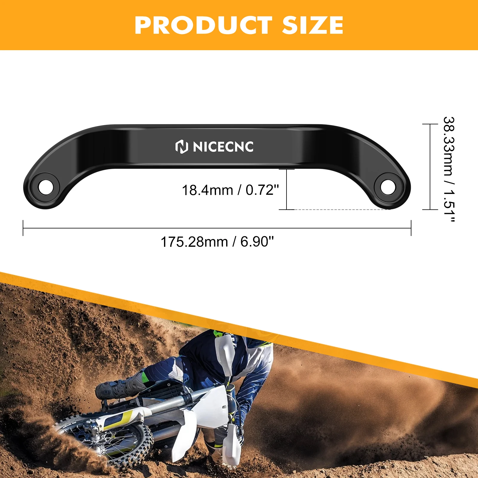 Кованая ручка заднего захвата для GasGas 2024 EC300 EC250 MC450F EC MC EX 125 250 300 250F 350F 450F MCF ECF EXF 350 450