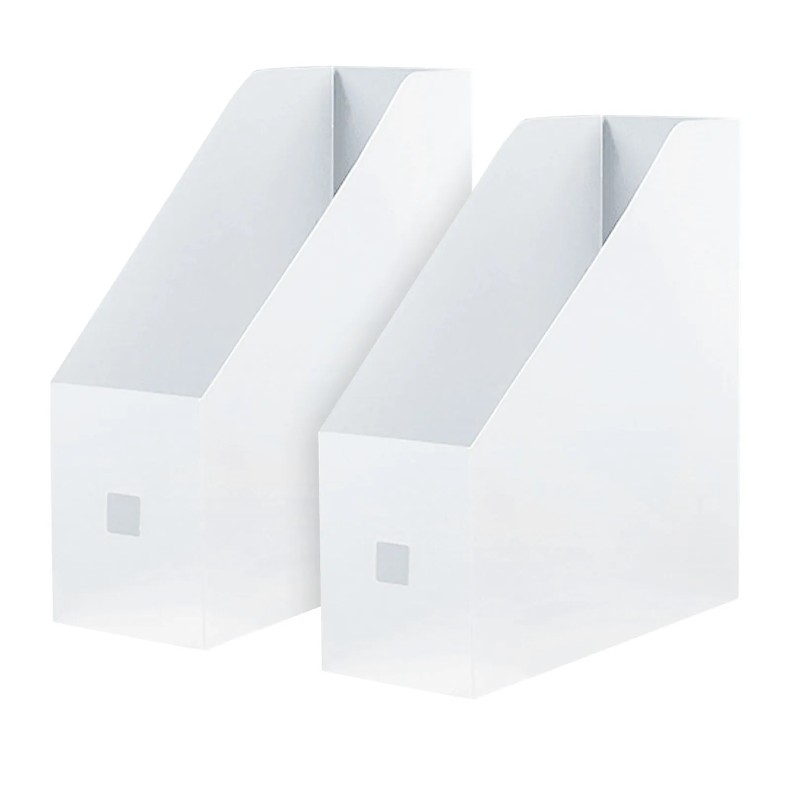 

2PC Holder Magazine File Organizer Rack Acrylic Plastic Clear Folder Box Notebook Lined Stationery Paper And Envelopes Set