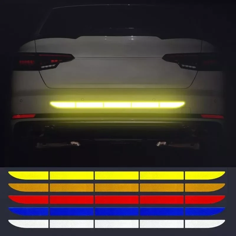 

Best Reflective Car Tape Anti-collision Adhesive Sticker Reflective Warning Safety Tape Film For Cars And Trucks In 5 Colors