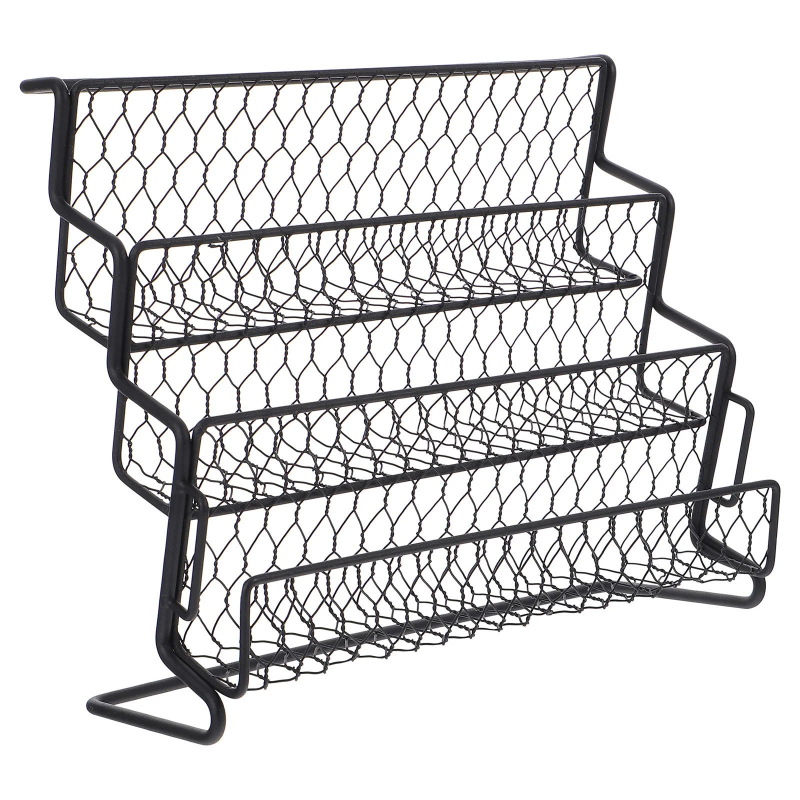 

1pc Stepped Kitchen Desktop Rack 3-Layer Seasoning Bottle Organizer Spice Rack