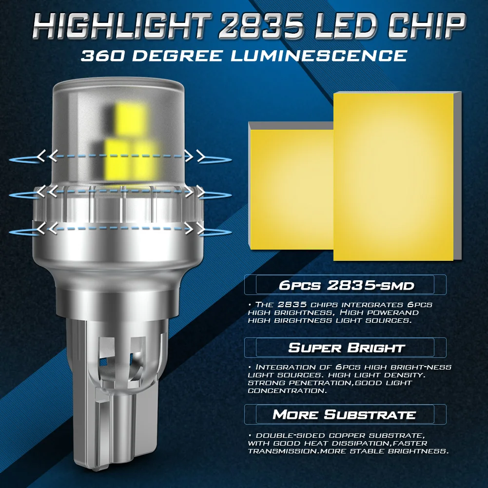 2 шт. светодиодные лампы T15 W16W T16 для Mitsubishi Outlander ASX Lancer