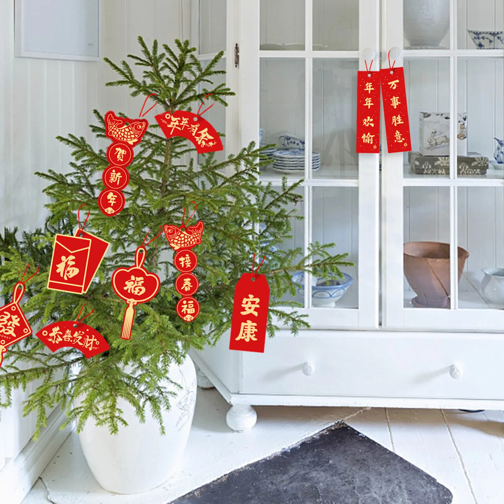 2022 украшение на китайский новый год подвеска праздник весны украшения в