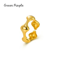 green purple minimalism design rings for women adjustable gift real 925 sterling silver 2022 trend new geometric shape jewelry