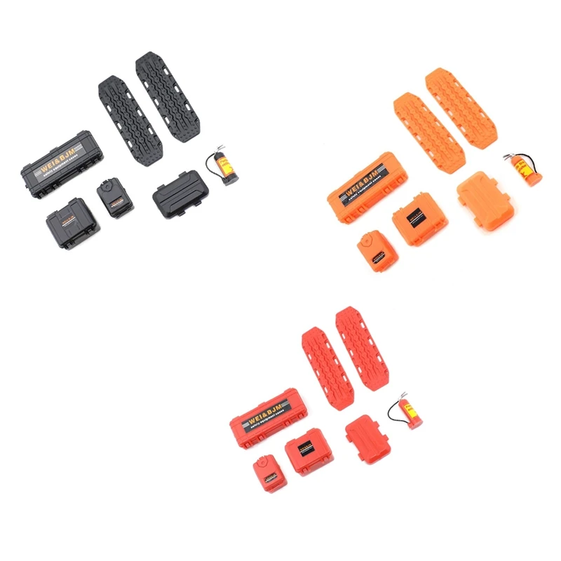 

Мини-контейнер для хранения, Песочная лестница, огнетушитель, аксессуары для украшения 1/18 1/24 RC Crawler Car Axial SCX24 FCX24