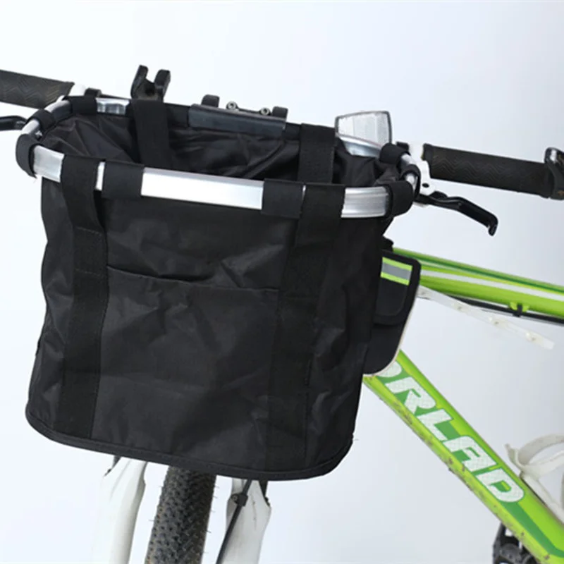 

Pet Bicycle Carrier Bag Puppy Cat Travel Bike Seat For Cat Basket Removable Aluminum Alloy Top Tube Frame Bike Basket Pouch