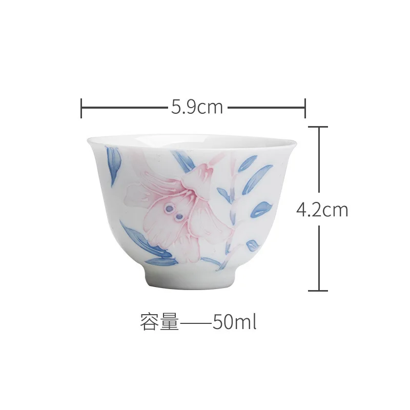 

2 шт., керамические чашки с лилиями