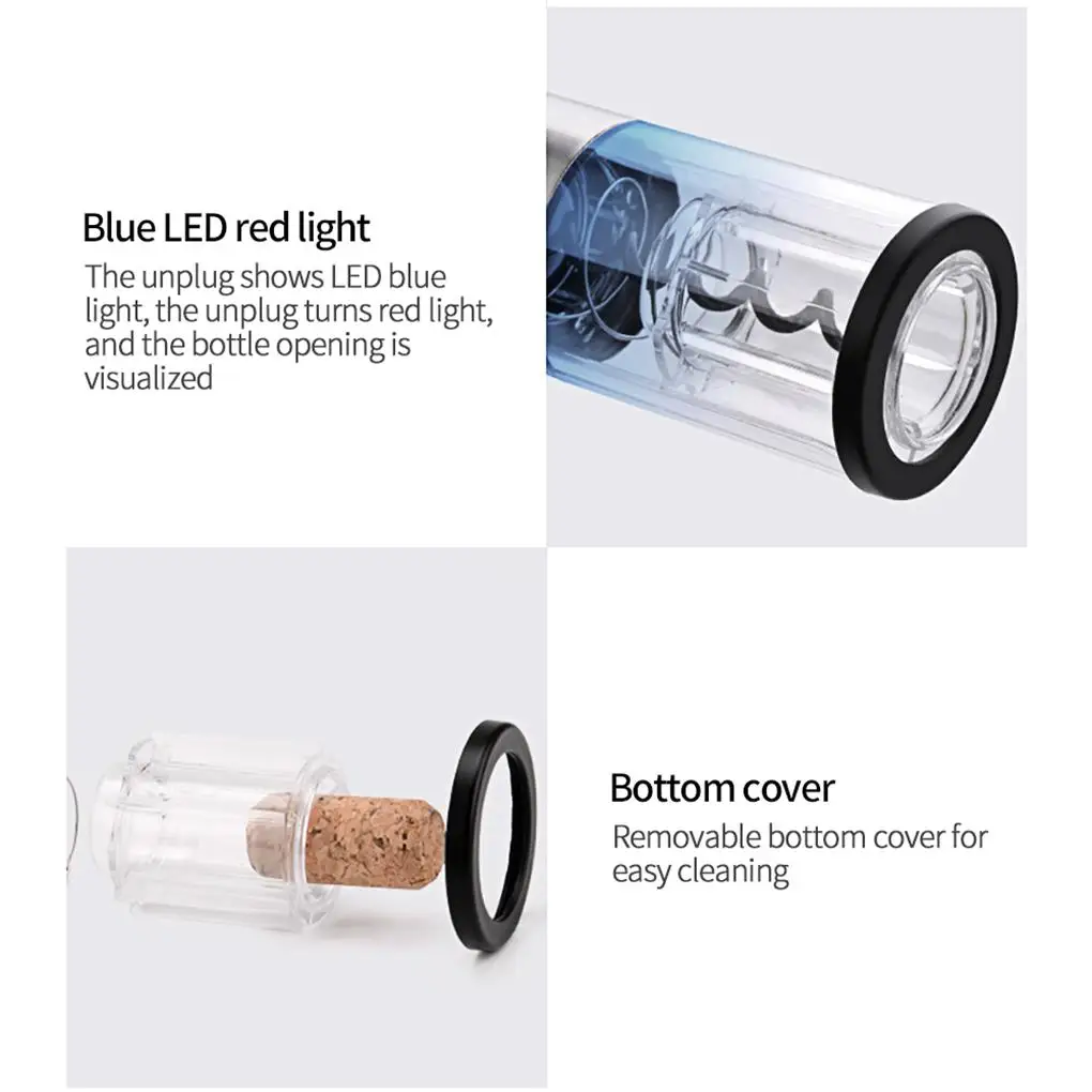

Stainless Steel Electric Wine Opener Stainless Steel Automatic Bottle Opener