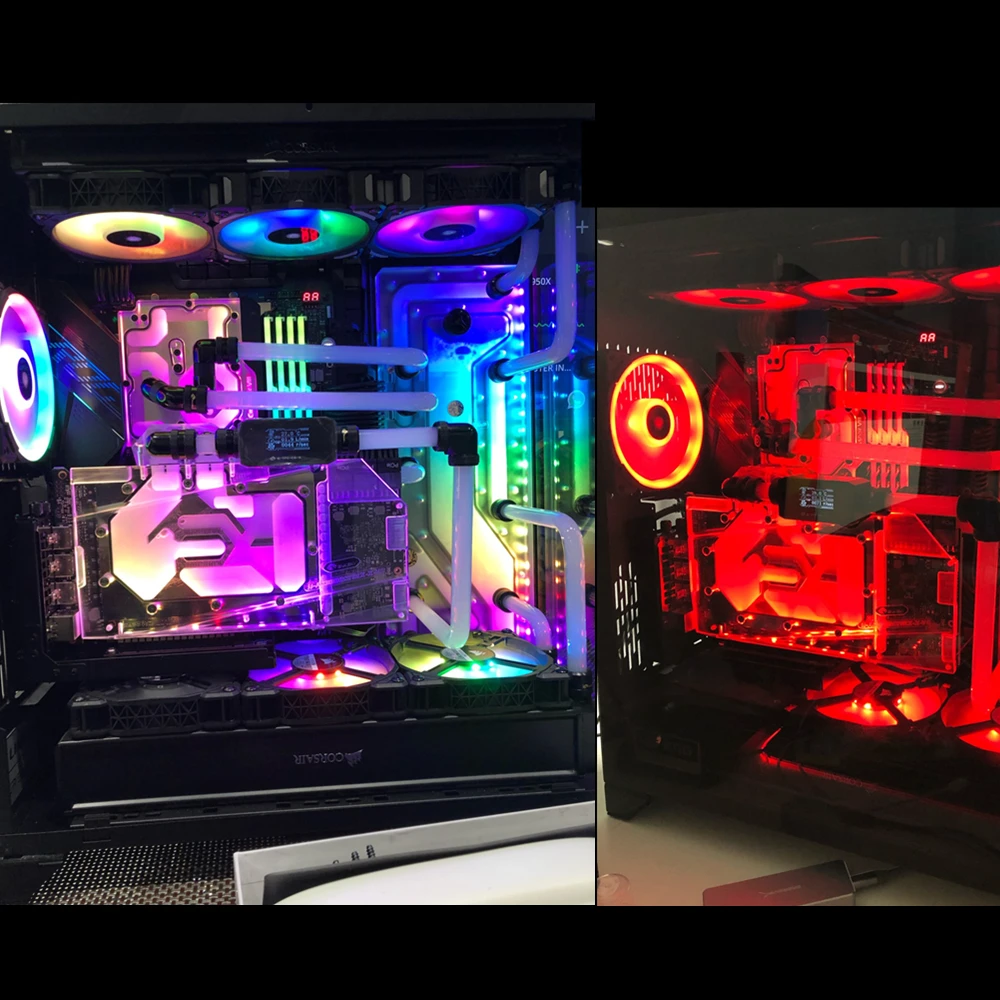 Водяной блок Bykski с двойным активным охлаждением GPU для MSI RTX3080/3090 GAMING X TRIO - купить