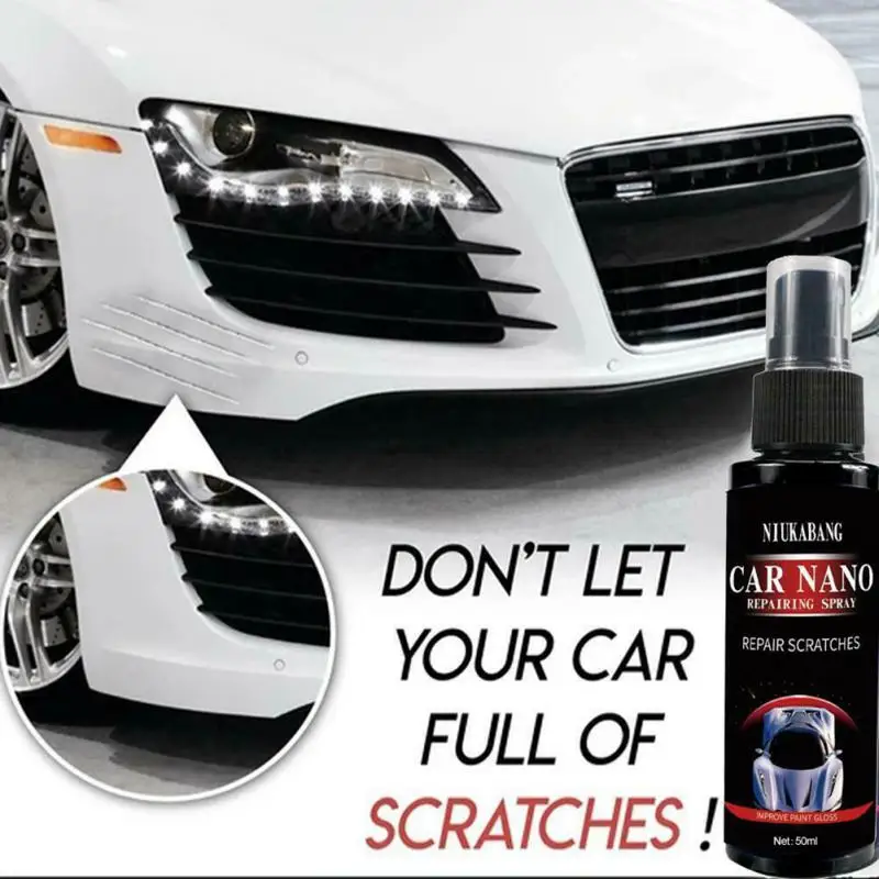 

100/120ML Car Nano Repairing Spray Products Repair Scratches Detailing Coating Agent Glossy Car Cleaning Ceramic Coat Automobile