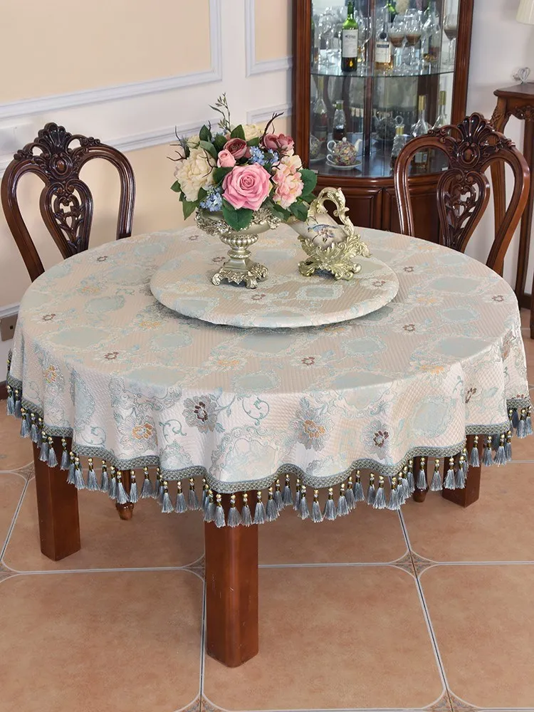 

Round table mat, European style high-end luxury tablecloth