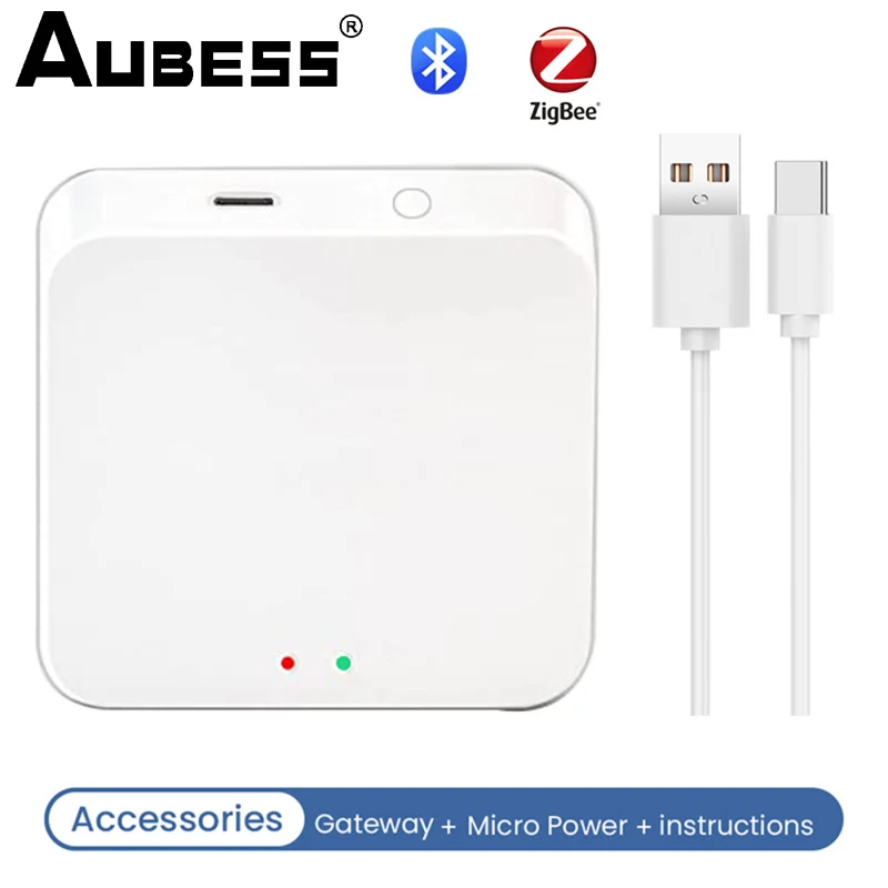 

Смарт-шлюз Tuya ZigBee, многорежимный сетевой хаб с поддержкой Bluetooth, работает с приложением Tuya Smart Life, с голосовым управлением через Alexa Google Home