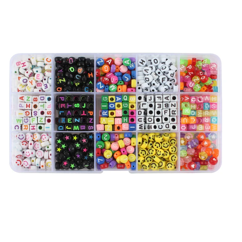 750 шт./набор акриловые бусины для браслетов и ожерелий |