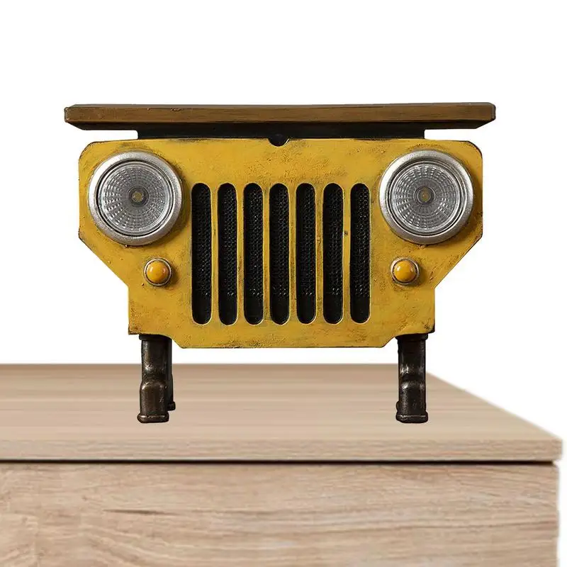 

Car Headlights Garden Decor Art Decoration Ornament Housewarming Christmas Birthday Gift Resin Ornaments Vintage Props Garden