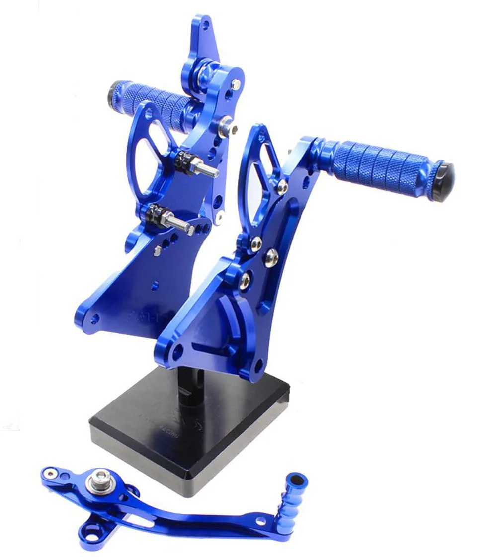 Продажа мотоцикла CNC Регулируемый Rider задний Набор Rearset подставка для ног колышки