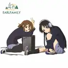 EARLFAMILY 13 см для аниме K-on водонепроницаемый автомобильный стикер виниловый материал Наклейка Мода креативный подходит для GTR EVO SX