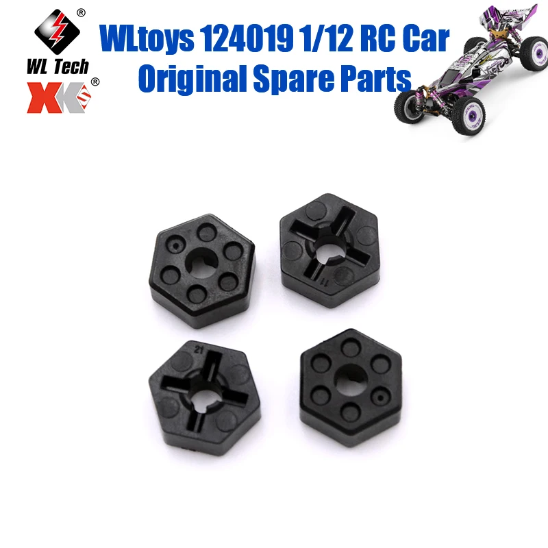 

WLtoys 124019 1/12 RC Car Original Spare Parts 144001-1266 124019 124018 017 Coupling Hexagonal Wheel Seat