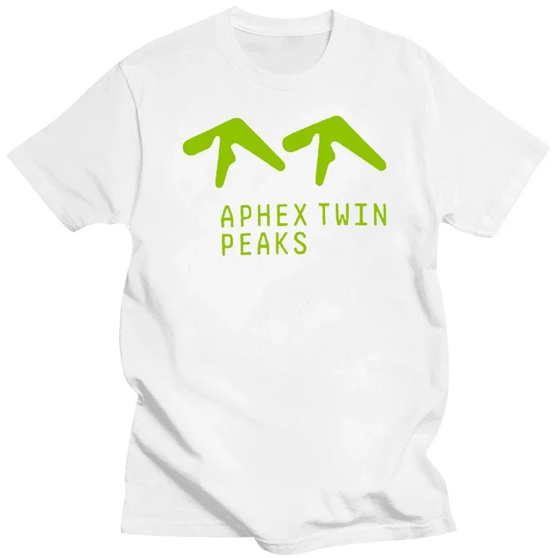Фото Новая ограниченная футболка Aphex Twin Peaks, черно-белая футболка Syro, все размеры, высокое качество №5