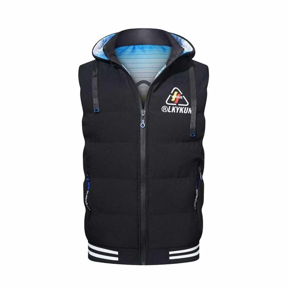 

Осень-зима 2023, новинка, мужской хлопковый жилет, однотонный Повседневный жилет без рукавов, куртка