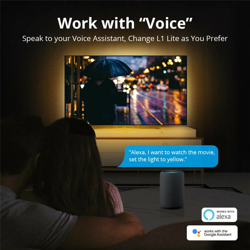 Фото Светодиодная ленсветильник с поддержкой Wi-Fi и Google Alexa №4