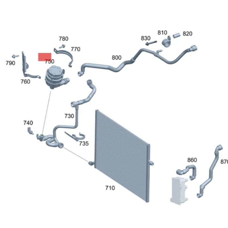OE A 0005004386 Вспомогательный водяной насос двигателя подходит 0005003500 Для MERCEDES-BENZ W222