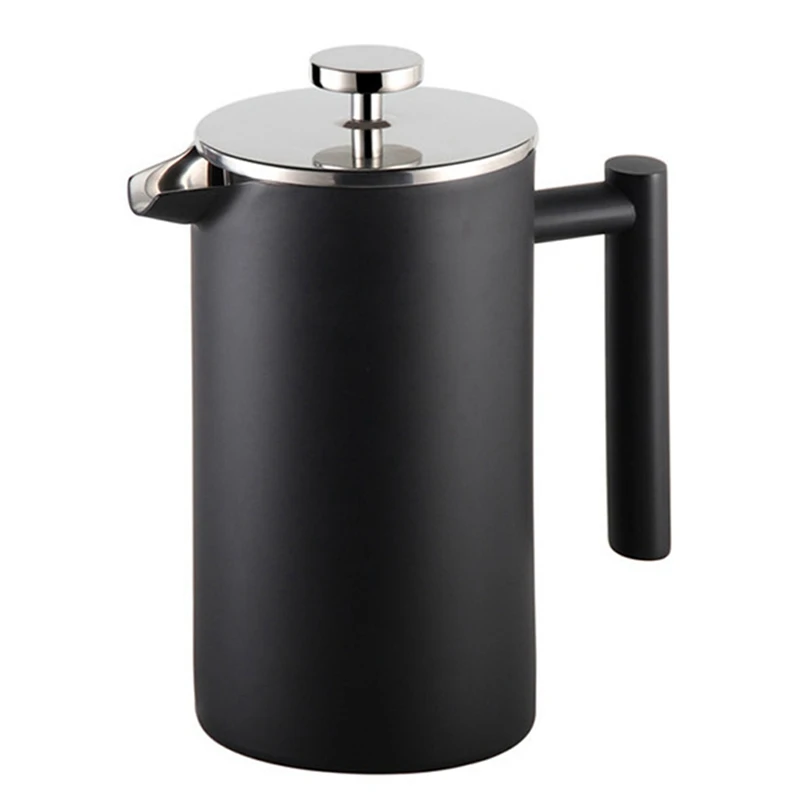 

8 Cup/1 Litre French Press Coffee Maker, Double Walled Insulated Coffee Press With 304 Grade Stainless Steel