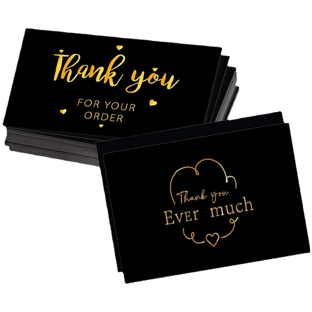 

Thank You Cards for Small Business Reflective Laser Appreciate Card Greeting Postcards Wedding Shopping Gift Decoration Cards