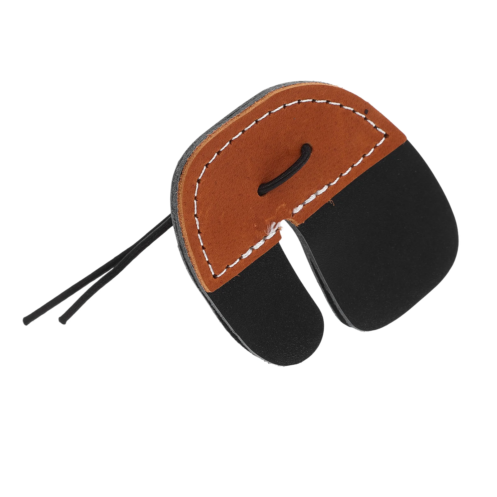 Коричневая двухслойная защита для пальцев с луком и стрелами 1 шт. язычки