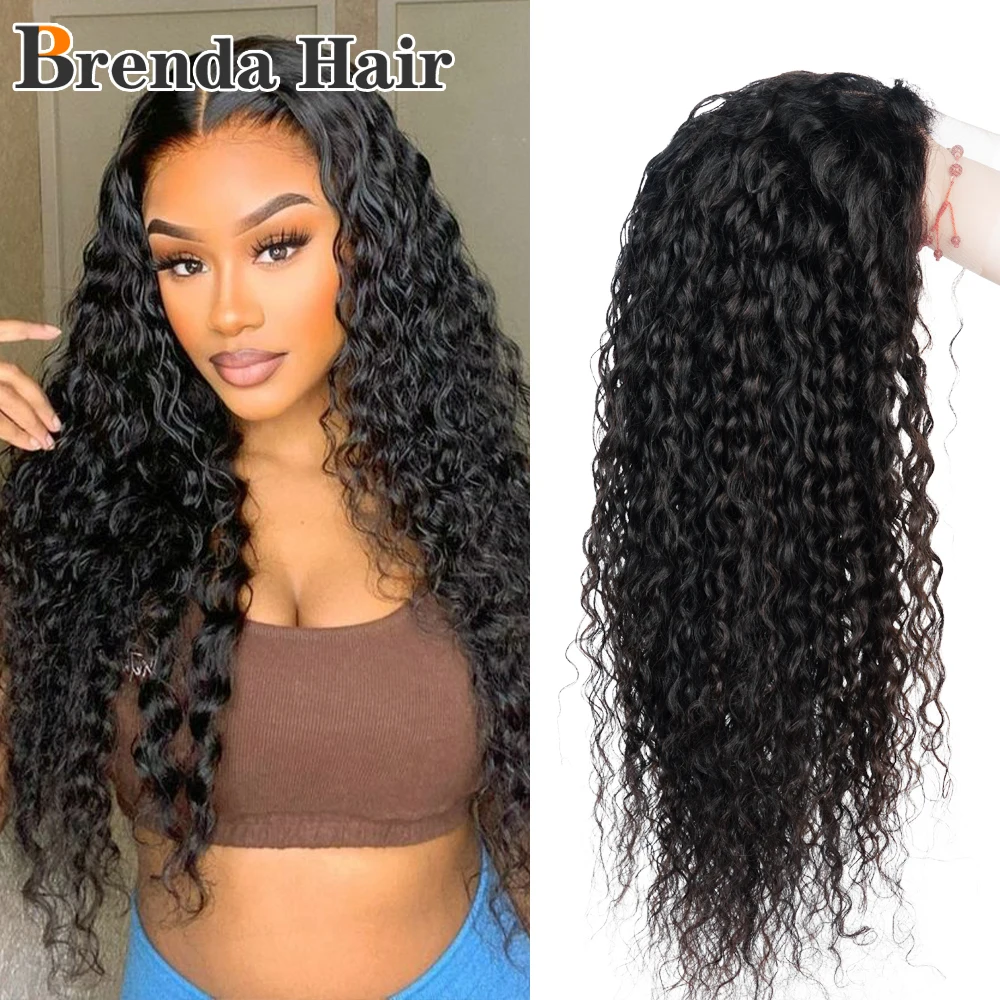 

Water Wave Lace Frontal 13x4 Wigs For Women 180% Density Pre Plucked With Baby Hair 100% Remy Human Hair Transparent Lace