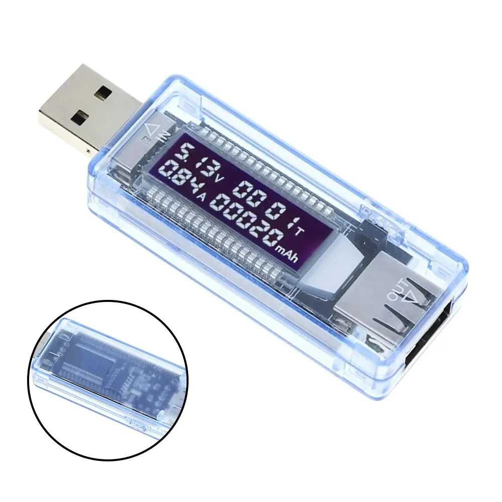 

USB-измеритель емкости и напряжения, 3-9 В, 0-3 А