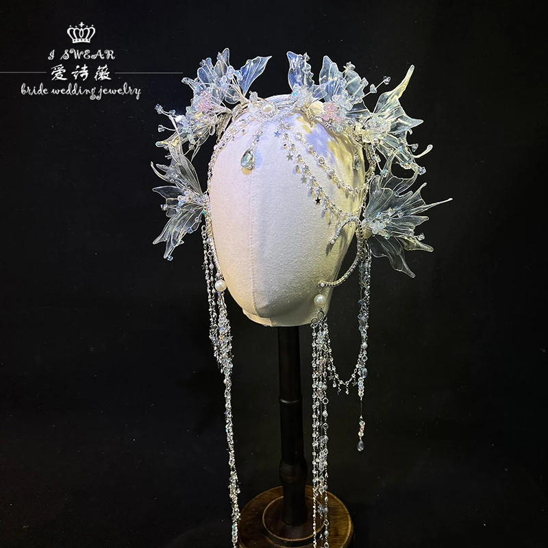 Красота экзотический стиль головной убор принцессы-русалки корона для волос