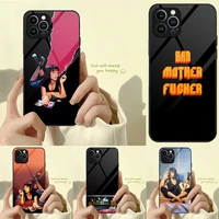 pulp fiction phone case tempered glass for iphone 13 12 11 pro max mini x xr xs max 8 7 6s plus se 2020 shell fundas