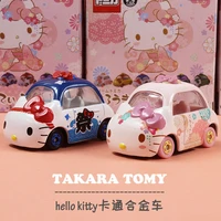 takatomi domenico alloy car model hello kitty hello kitty cartoon toy car