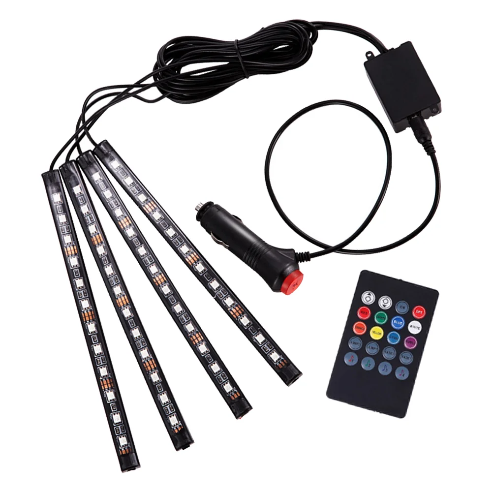 LED Automotive Lights Car Interior Lights Remote Control Car Light Decor LED Strip Light Car Interior Led lights