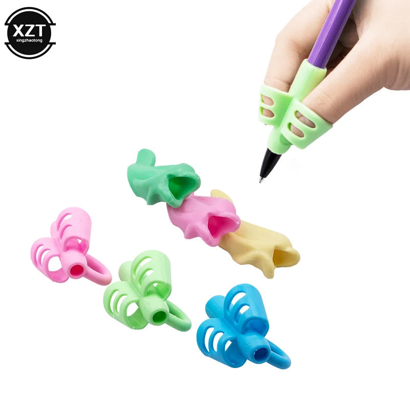 

Children Writing Pencil Holder Kids Learning Practise Pen Aid Grip Posture Correction Device Child Writing Tools 6Pcs/lot