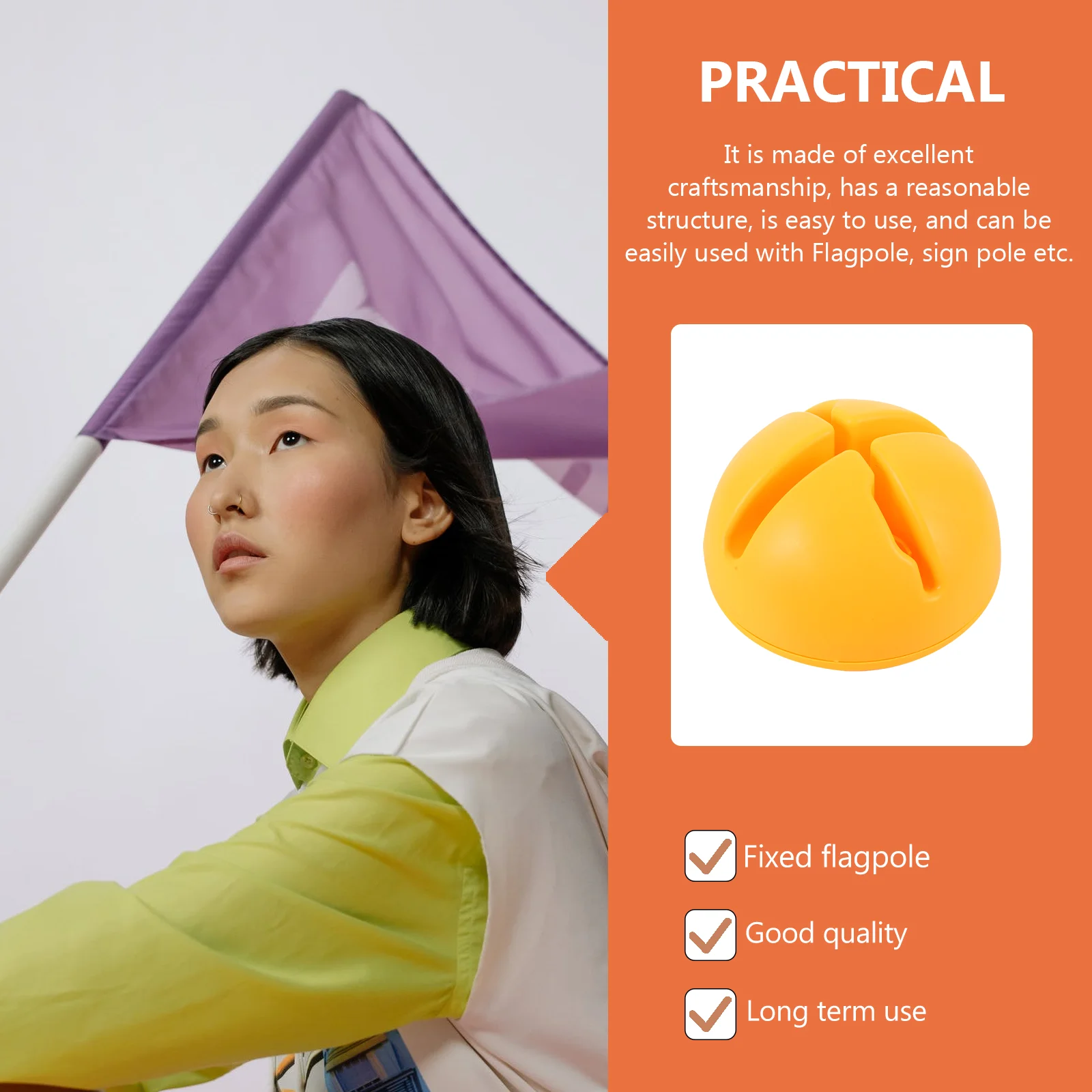 Угловой флаг Основание Дверной столб Держатель Знак Водный Популярная подставка