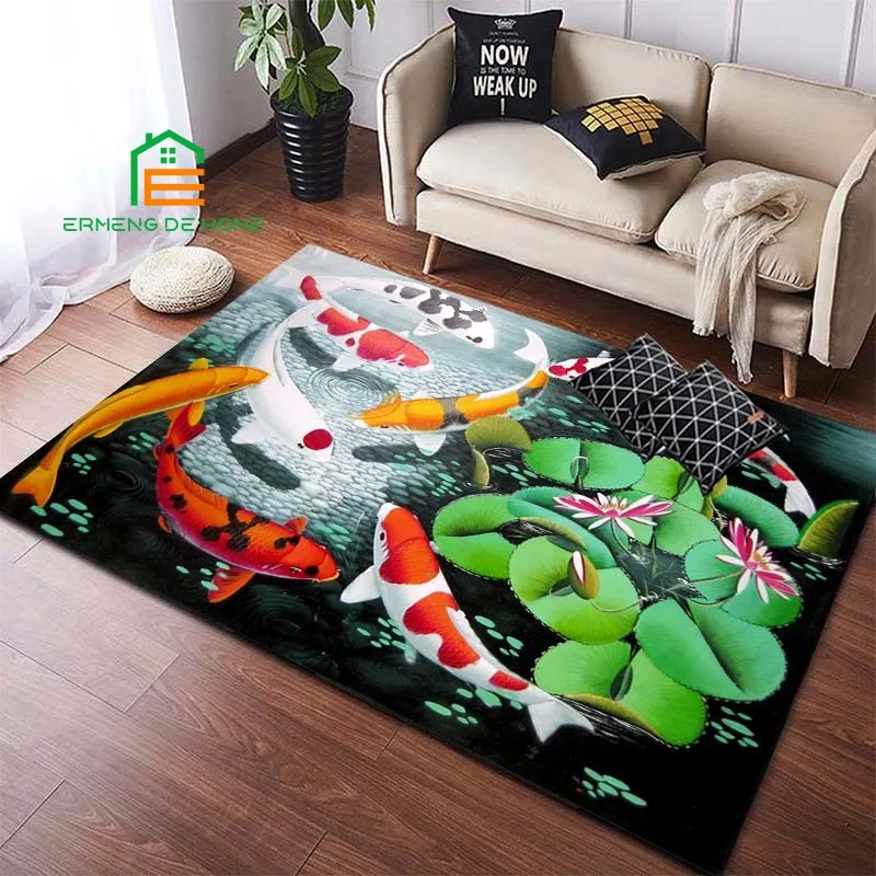 Реалистичные 3d фотообои Fish для спальни гостиной кухни напольные коврики