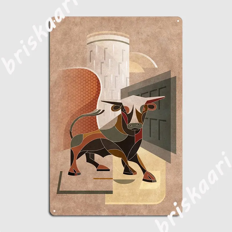 

Металлический знак The Bull, кинотеатр, гараж, стена, жестяной плакат