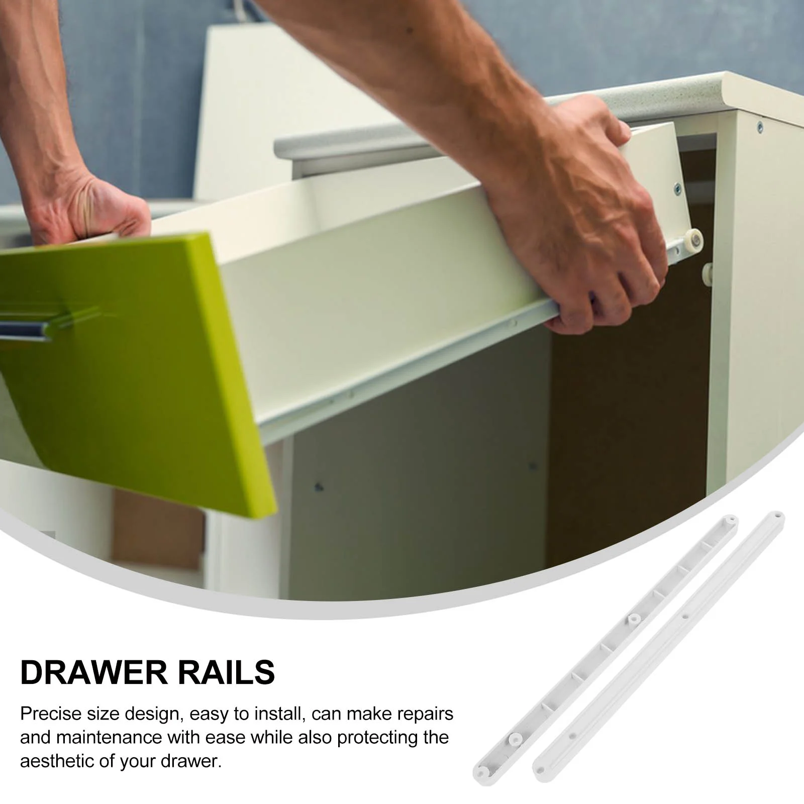 2 шт. пластиковые направляющие для ящиков туалетного столика и скольжения мягкие