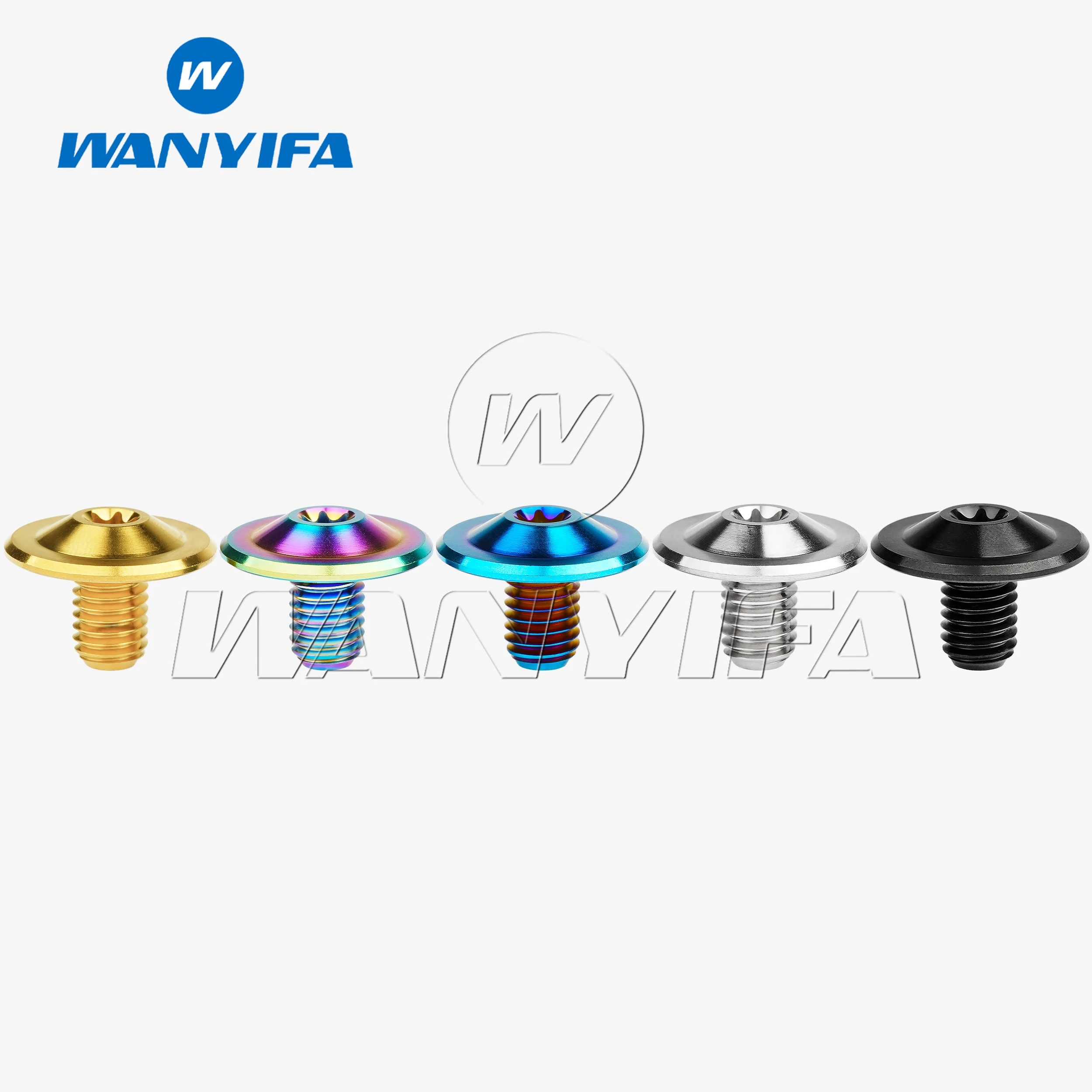 Болты Wanyifa Tianium Ti M8x12 мм Torx T30 винт с полукруглой головкой и фланцем для крышки