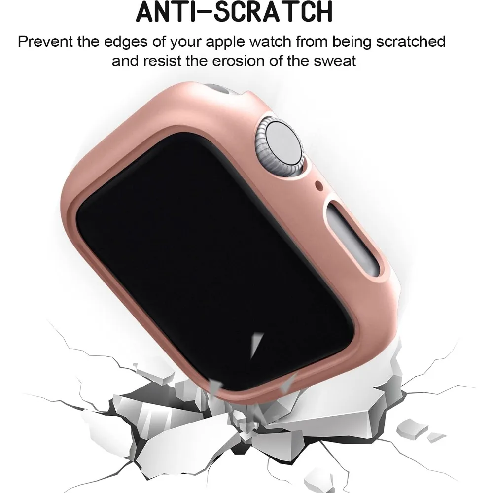 Фото Полый чехол для ПК для Apple Watch 10 серии 42 мм 46 мм, матовый жесткий чехол-бампер для ПК для iWatch, рамка Apple Watch Series 10, аксессуары №3