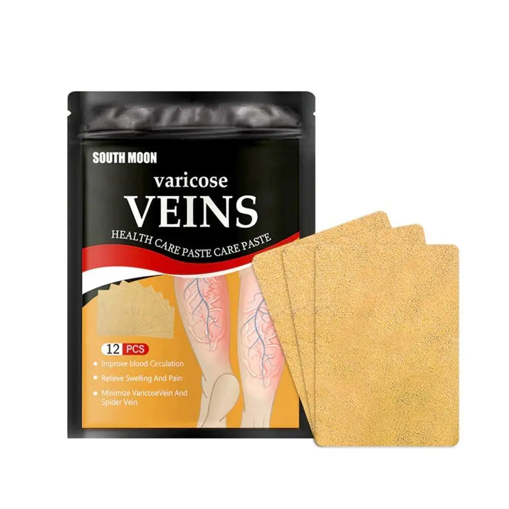 

12pcs Varicose Veins Post Patch Vasculitis Phlebitis Dredge Vein Smoothing Varicose Veins Reduce Swelling Relieve Pain Patch