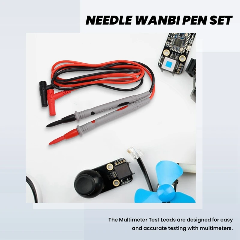 Тестер-зонд ручка-мультиметр силиконовые измерительные провода 20 А 1000 В сменные