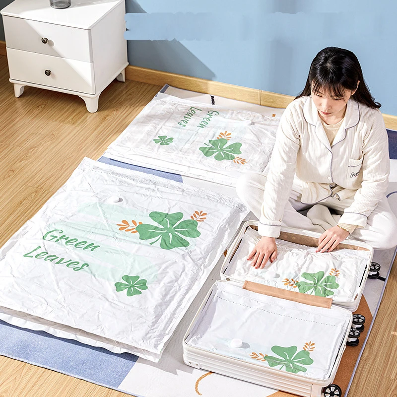 Дорожные вакуумные пакеты для хранения багажа компактные мешки с электрическим